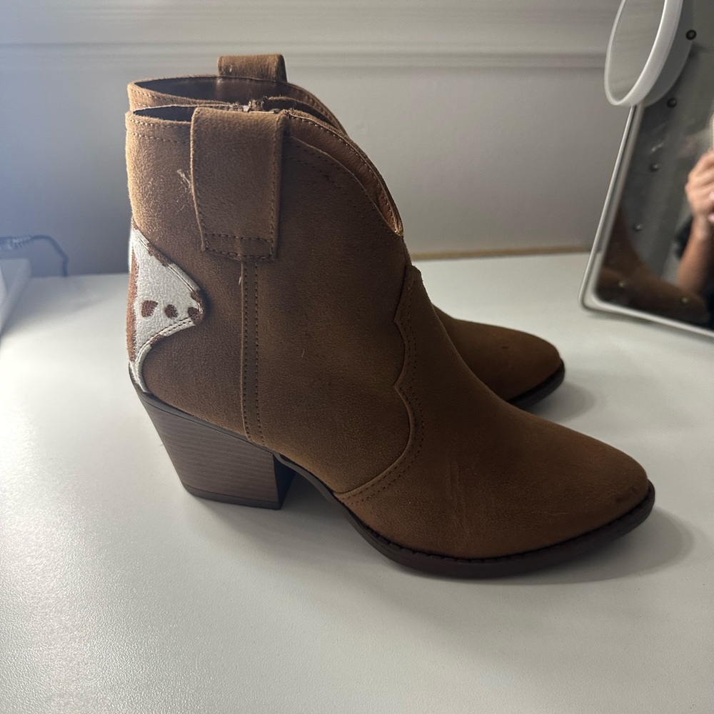 brown booties